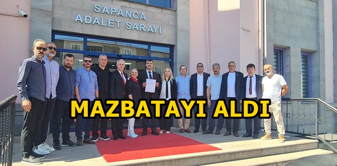 MHP Sapanca'da yeni başkan mazbatasını aldı